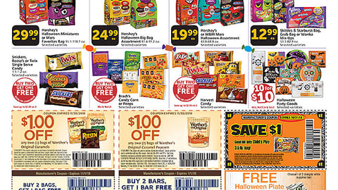 American Greetings Albertsons 'Free Halloween Plate' Feature
