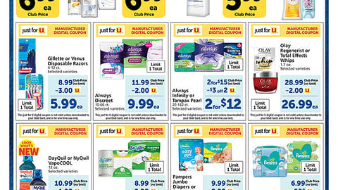 Albertsons P&G ‘Save $3’ Features