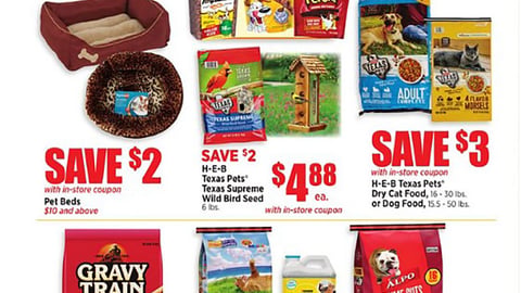 H-E-B 'Pet Event' Circular Feature