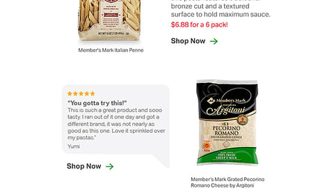Sam's Club Member's Mark 'It’s 100% Itali-Yumm' Email