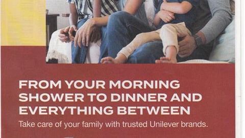 Unilever 'From Your Morning Shower' FSI