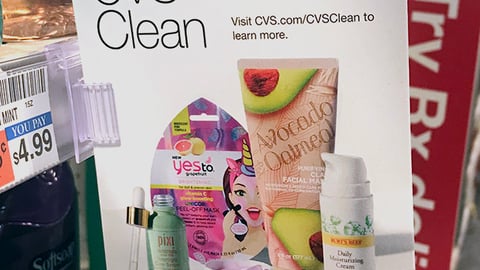 'CVS Clean' Shelf Talker