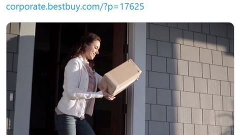 Best Buy 'Free Next-Day Delivery' Twitter Update