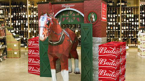 Budweiser 'Prohibition' Holiday Floorstand
