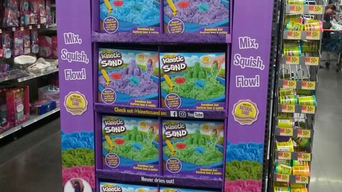 Kinetic Sand Walmart Endcap Display