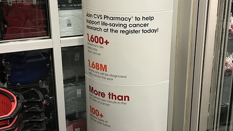 CVS 'Let's Beat Cancer Together' Standee
