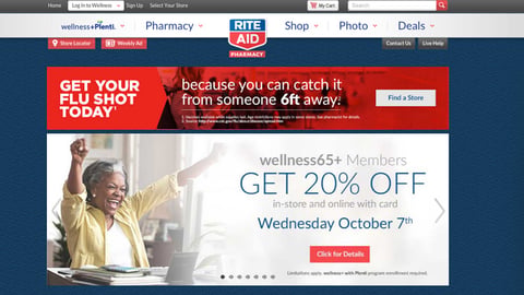 Rite Aid 'Get Your Flu Shot' Banner Ad