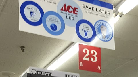 Ace 'Save Now, Save Later' Ceiling Sign