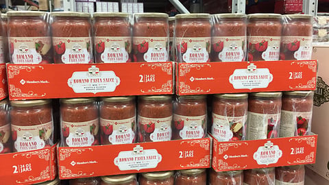 Member's Mark Romano Pasta Sauce Case Stack
