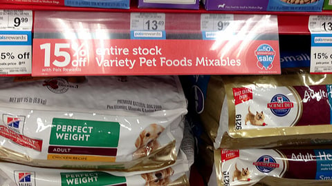 Petco Mixables '50th Anniversary Sale' Shelf Sign