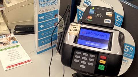 Natural Balance Petco 'Helping Heroes' Counter Card
