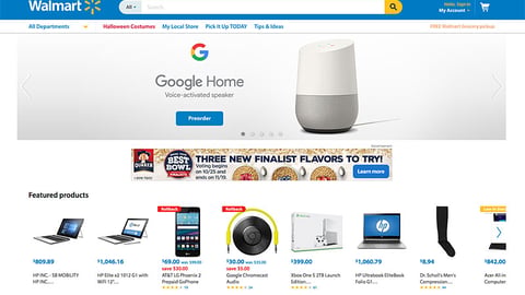 Walmart Google Home Carousel Ad