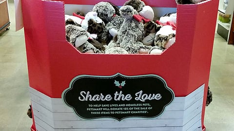 PetSmart 'Share the Love' Dump Bin