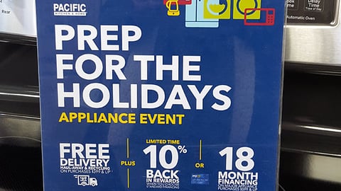Best Buy 'Prep for the Holidays' Counter Sign
