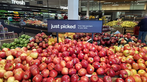 Target 'Just Picked' Apple Dump Bin