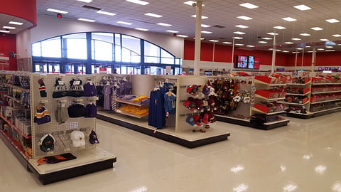 Target Upfront Licensed Apparel Aisles