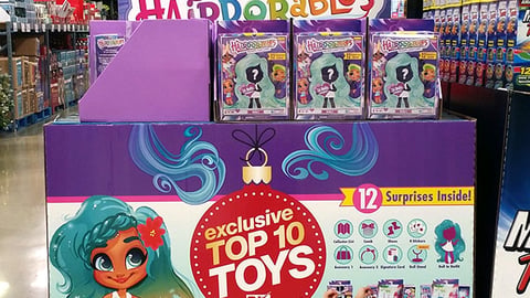 BJ's Hairdorables 'Top 10 Toys' Pallet Display