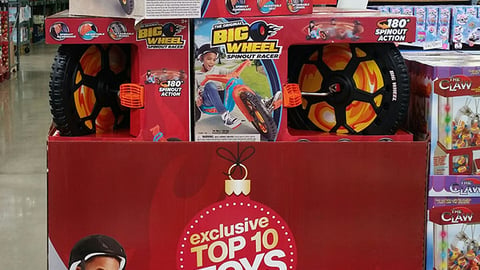 BJ's Big Wheel 'Top 10 Toys' Pallet Display