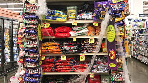 Jewel-Osco Halloween Confectionery Endcap