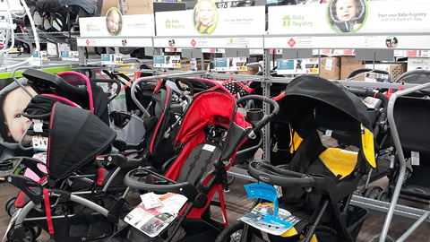 Walmart Stroller Merchandising