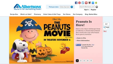 Albertsons 'The Peanuts Movie' Carousel Ad