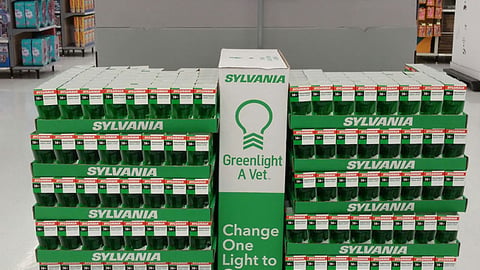 Sylvania Walmart 'Greenlight a Vet' Pallet