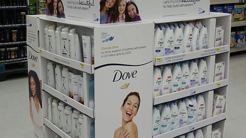 Dove Walmart #SpeakBeautiful Pallet Display