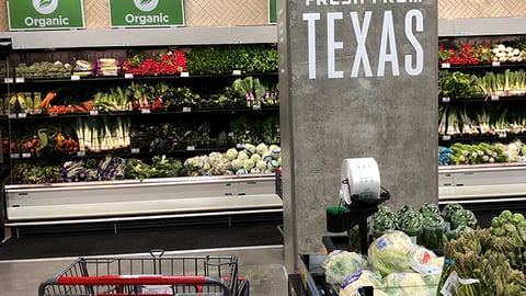 H-E-B 'Go Local' Produce Sign