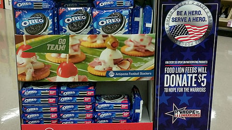 Nabisco Food Lion 'Be a Hero' Floorstand