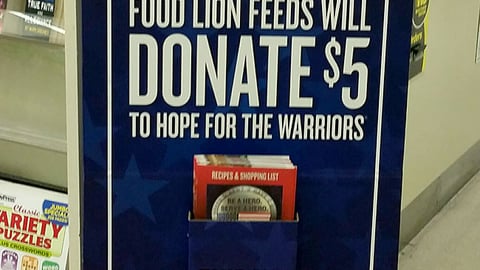 Food Lion 'Be a Hero' Standee