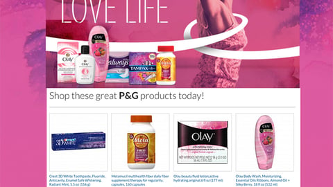 Rite Aid P&G 'Create Awareness' E-Commerce Shop