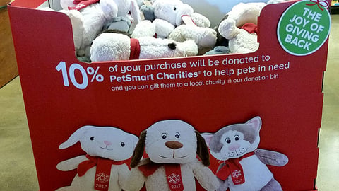 PetSmart 'The Joy of Giving Back' Dump Bin