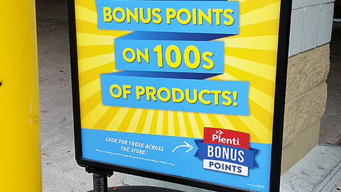 Winn-Dixie 'Points A-Plenti' Stanchion Sign