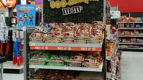 Target 'White Boo-tterscotch' M&M's Endcap