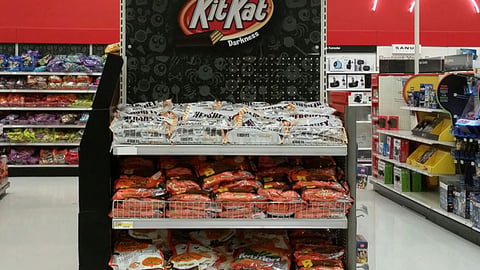 Target Kit Kat 'Darkness' Endcap