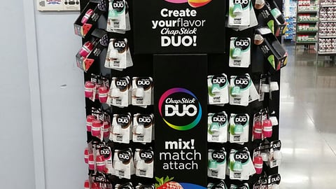 ChapStick Duo Walmart Floorstand