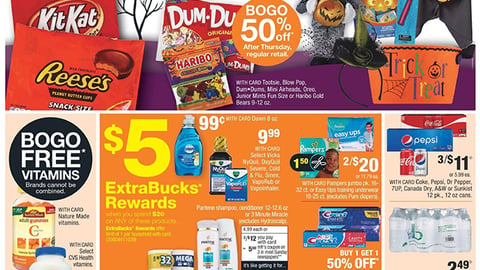 CVS '$5 in ExtraBucks Rewards' Features