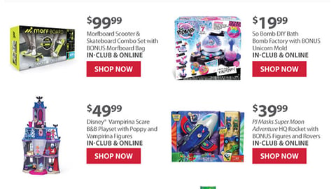 BJ's 'Top 10 Toys' Email