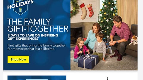 Best Buy 'Win the Holidays' Email