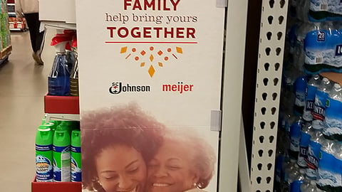 SC Johnson Meijer 'Happy Thanksgathering' Endcap Display