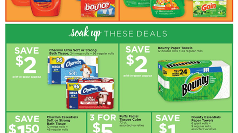 H-E-B P&G '$5 Coupon' Feature