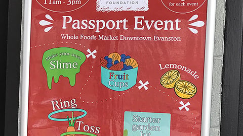 Whole Foods 'Passport Event' Framed Sign
