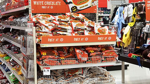 Target Reese's 'White Chocolate' Halloween Endcap
