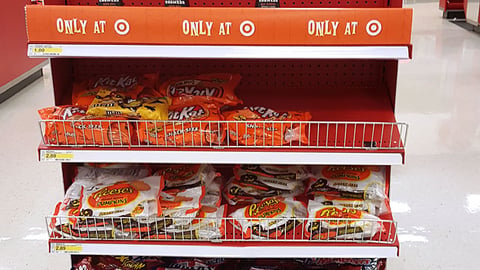 Target Halloween Upfront Endcap