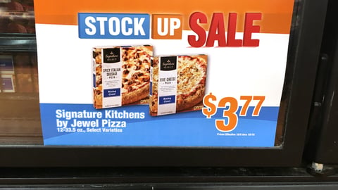 Jewel-Osco Signature Kitchens 'Stock Up Sale' Freezer Cling