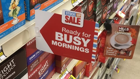 Jewel-Osco 'Stock Up Sale' Shelf Talker