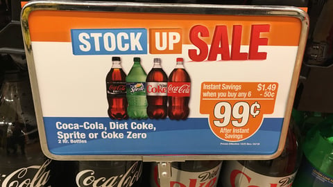Jewel-Osco Coca-Cola 'Stock Up Sale' Header