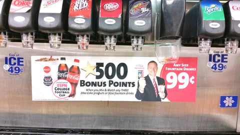 Speedway Coca-Cola 'ESPN College Football' Cling