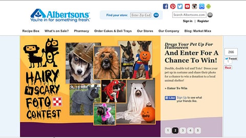 Albertsons 'Hairy 'N Scary' Carousel Ad