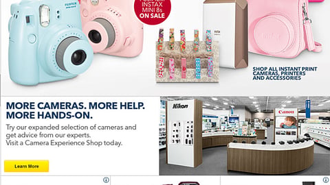 Best Buy 'Camera Experience Shop' Feature